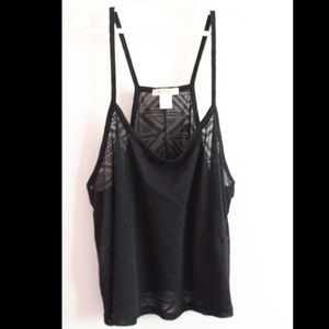 Black tank top